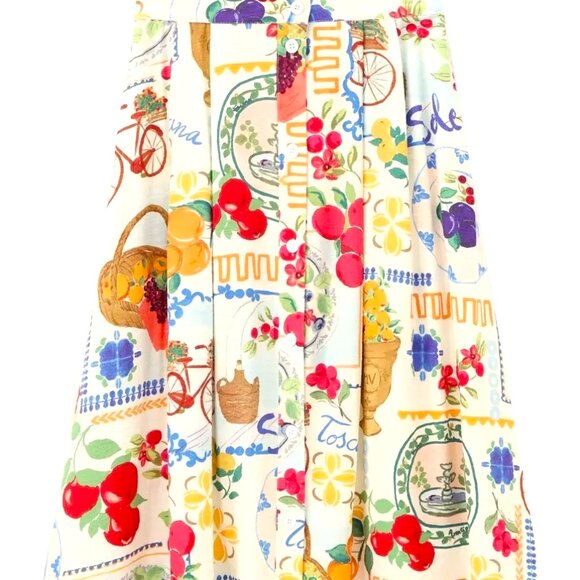 N/A Dresses & Skirts - PLEATED FUN, FUNKY COUNTRY MIDI SKIRT WITH POCKETS